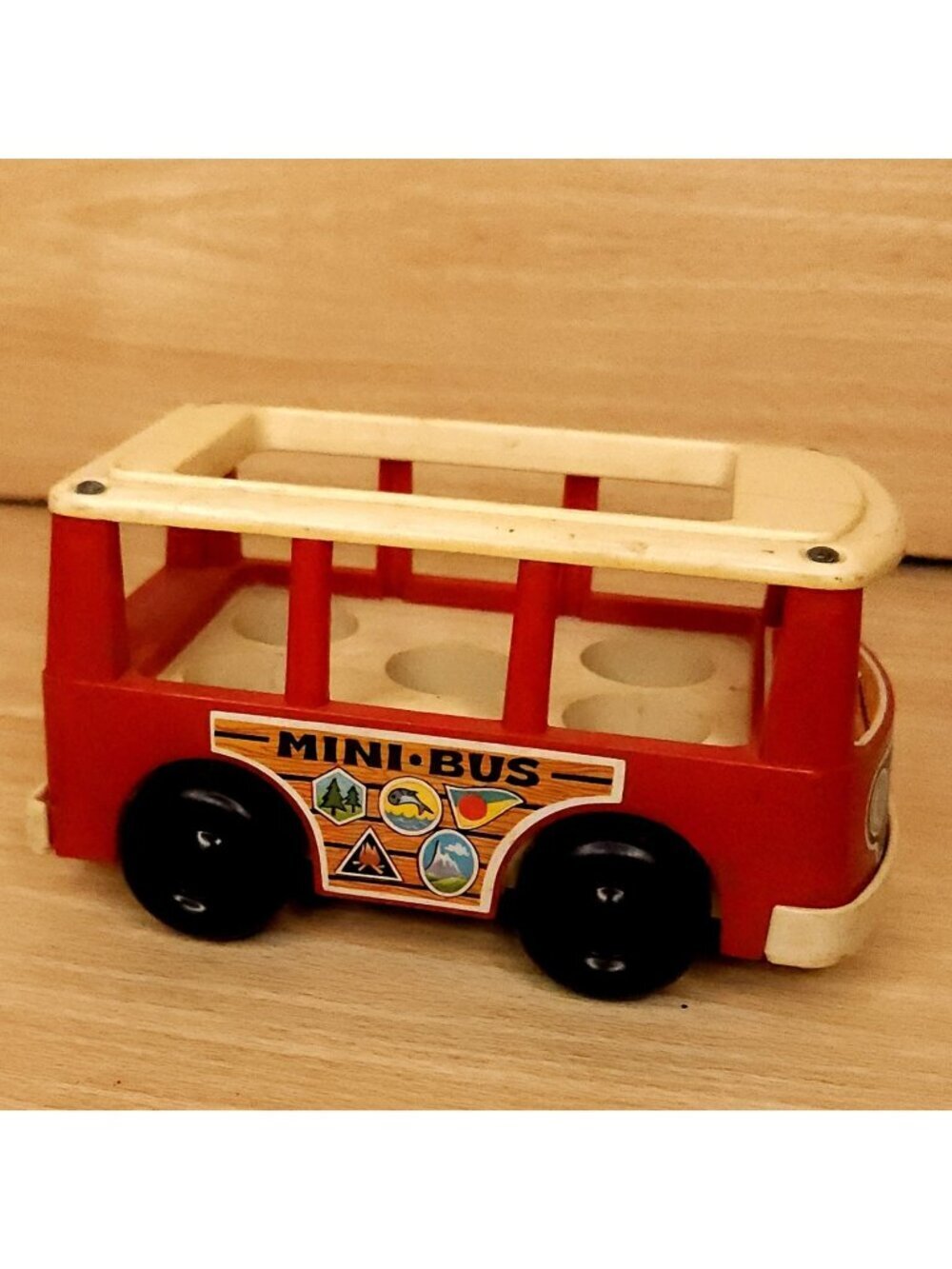 Fisher Price Vintage Mini Red School Bus